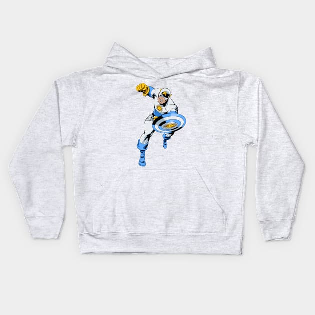 Captain Argentina Kids Hoodie by ThirteenthFloor